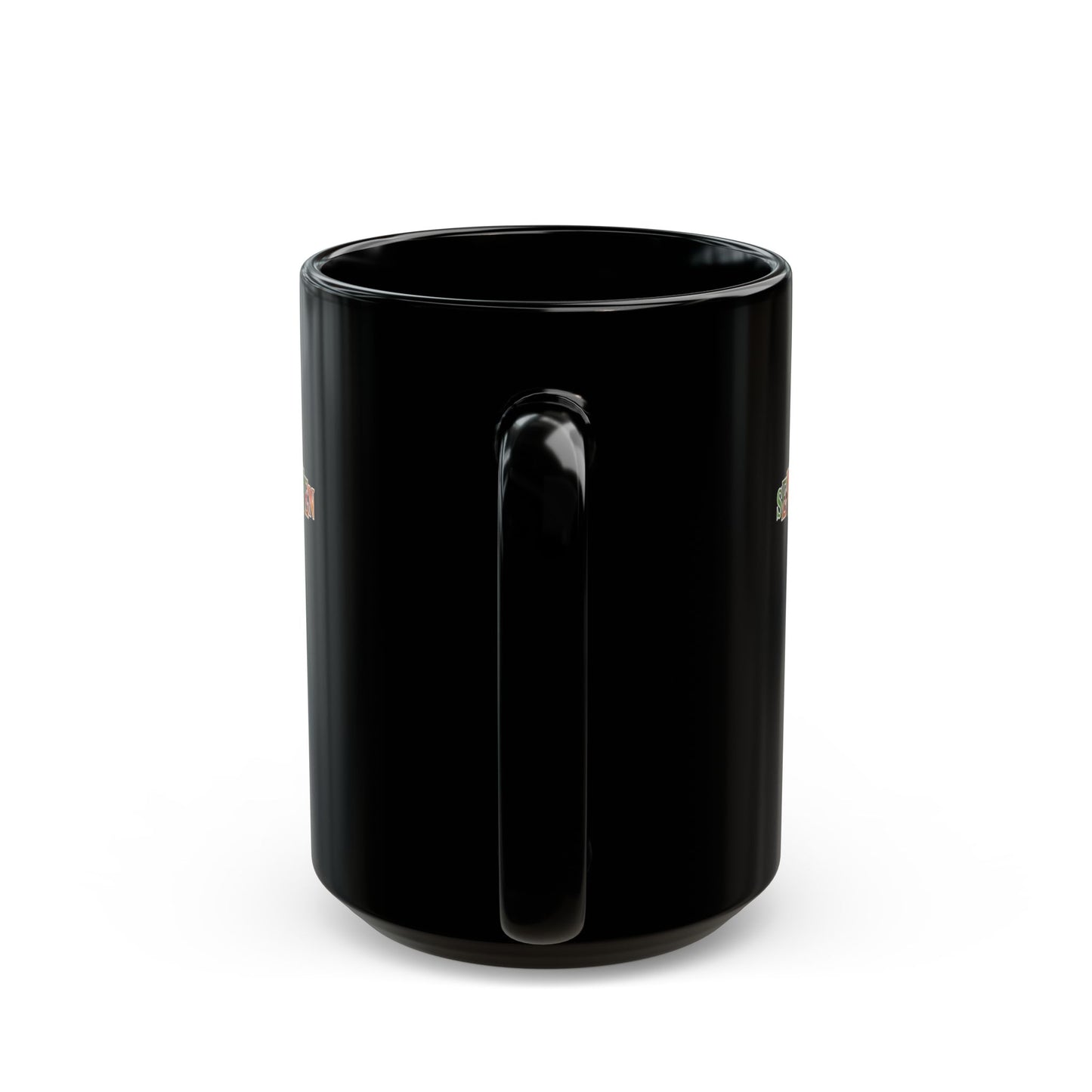 Ceramic Mug- Black/ Madras
