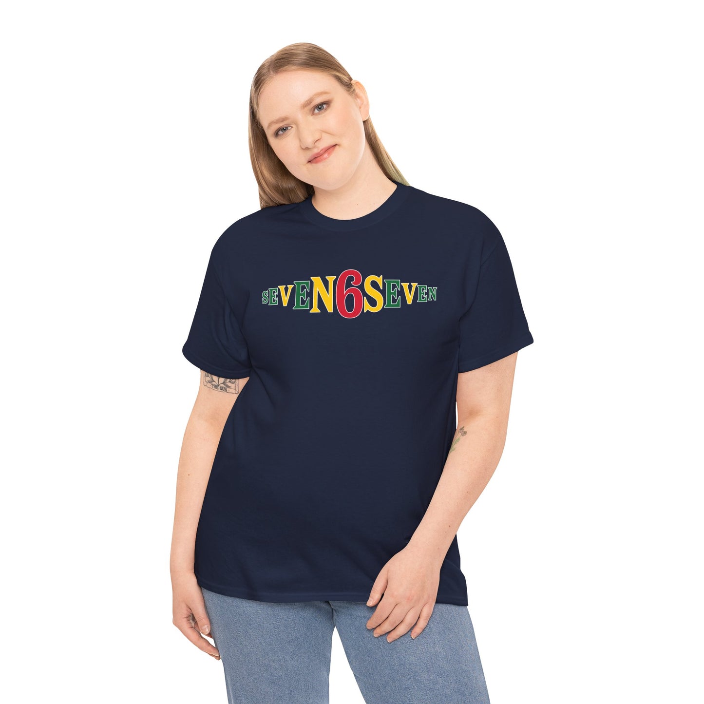 Plain T-Shirt - Ice/Green/Gold