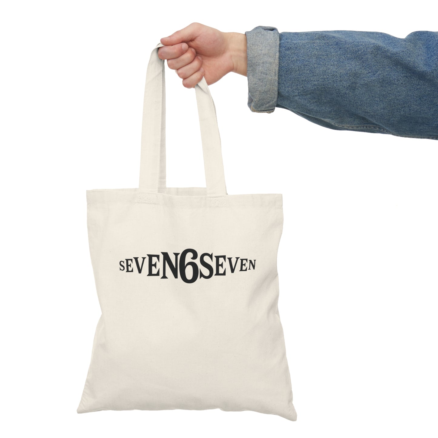 Seven6Seven Graphic Tote Bag — Black Logo
