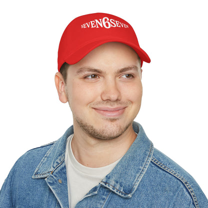 Low Profile Baseball Cap with White Logo