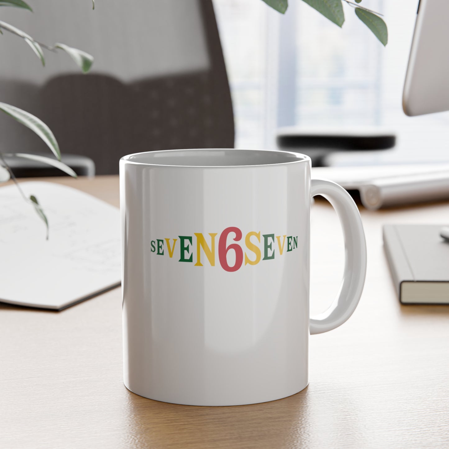 Ceramic Mug - White/Ice/Green/Gold