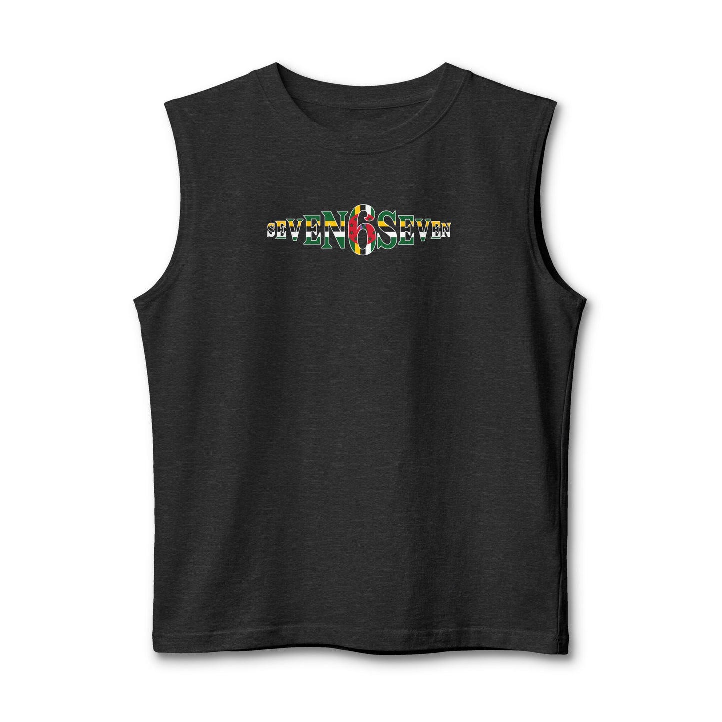 Unisex Jersey Muscle Tank- Flag Logo