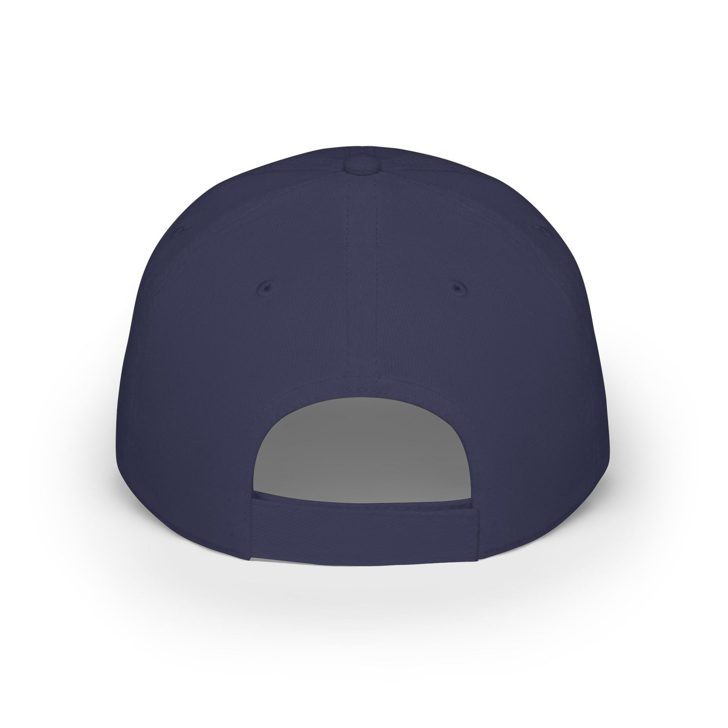 Low Profile Baseball Cap with White Logo