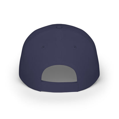 Low Profile Baseball Cap with White Logo
