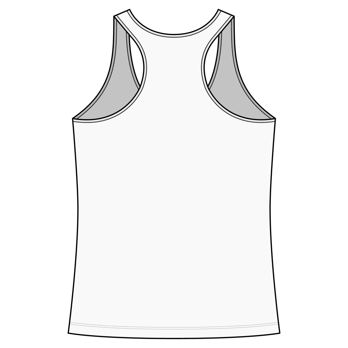 Racerback Tank Top- Black Logo