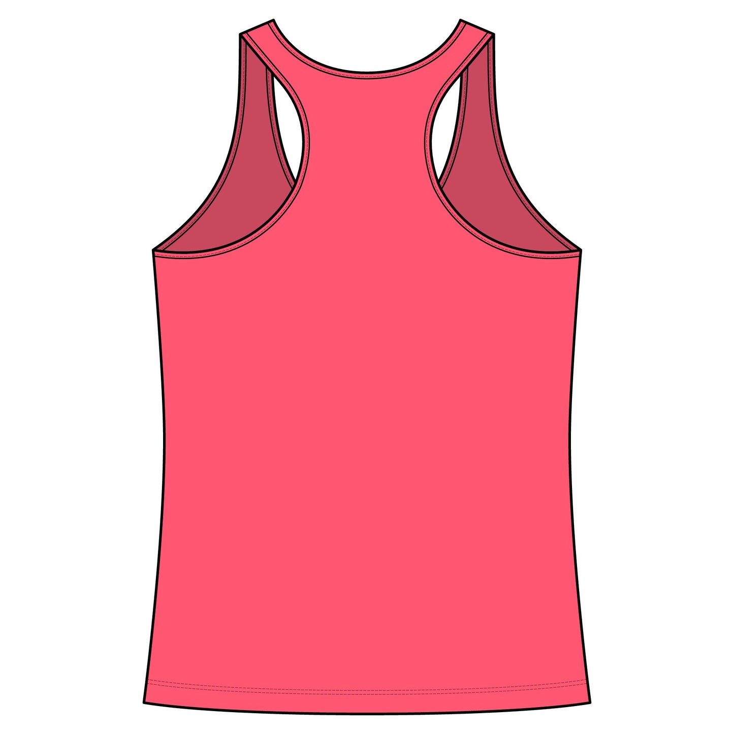 Racerback Tank Top- Black Logo