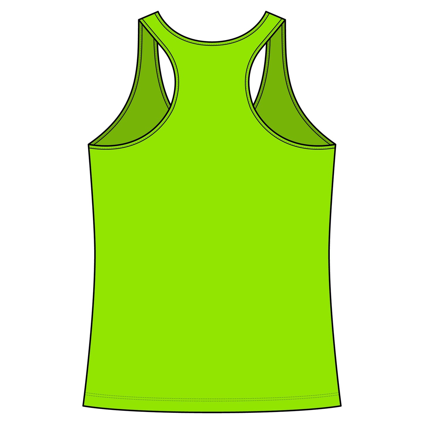 Racerback Tank Top- Black Logo