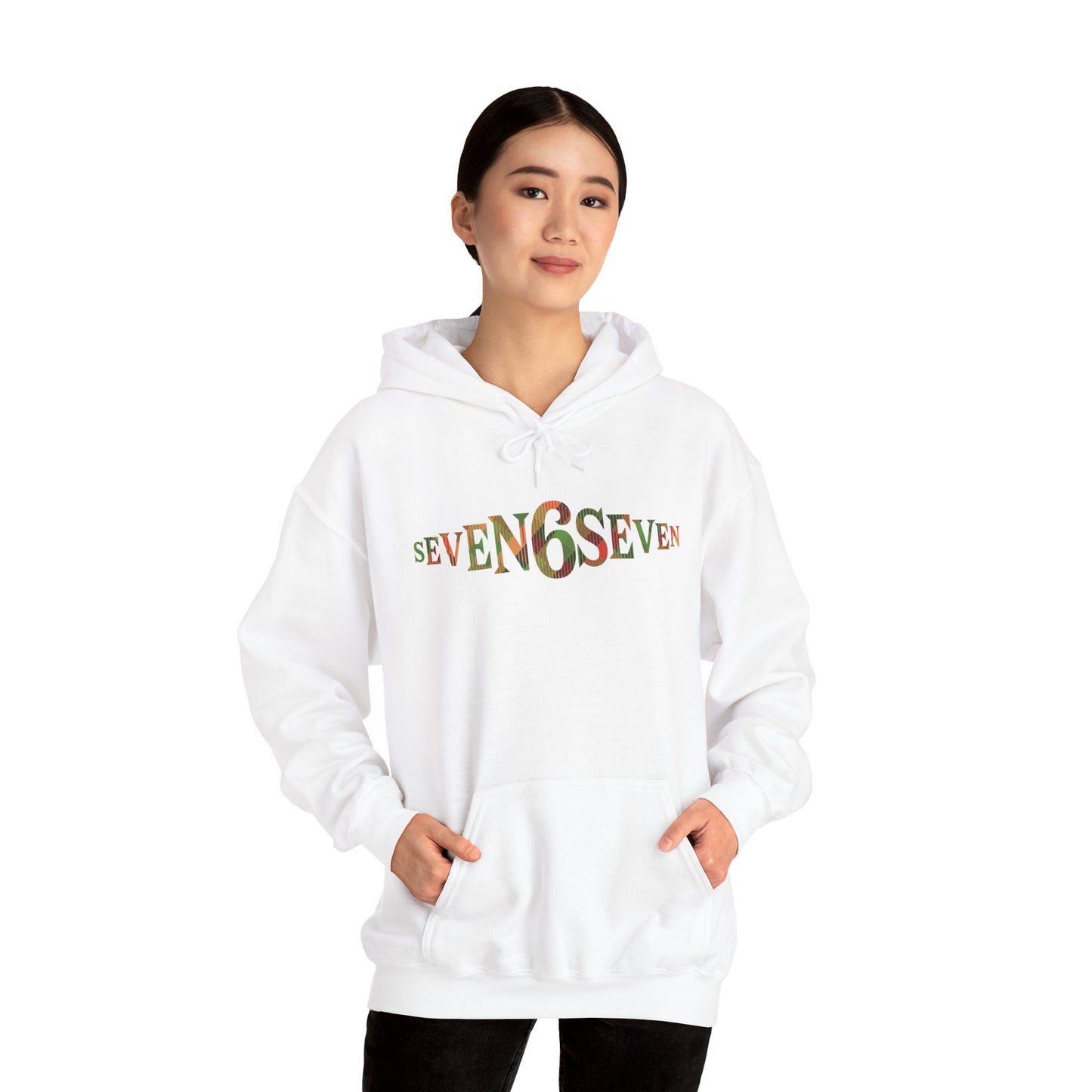 Midweight Cotton-Poly Soft Hoodie with Madras Logo