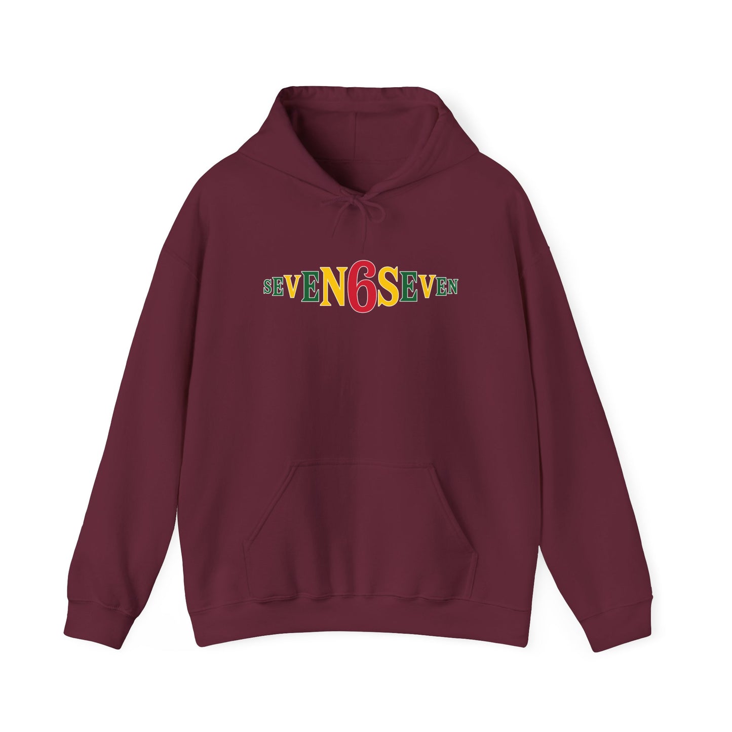 Unisex Heavy Blend™ Hooded Sweatshirt- Ice/Green/Gold Logo
