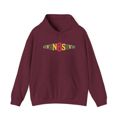 Unisex Heavy Blend™ Hooded Sweatshirt- Ice/Green/Gold Logo
