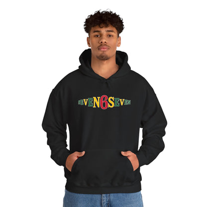 Unisex Heavy Blend™ Hooded Sweatshirt- Ice/Green/Gold Logo