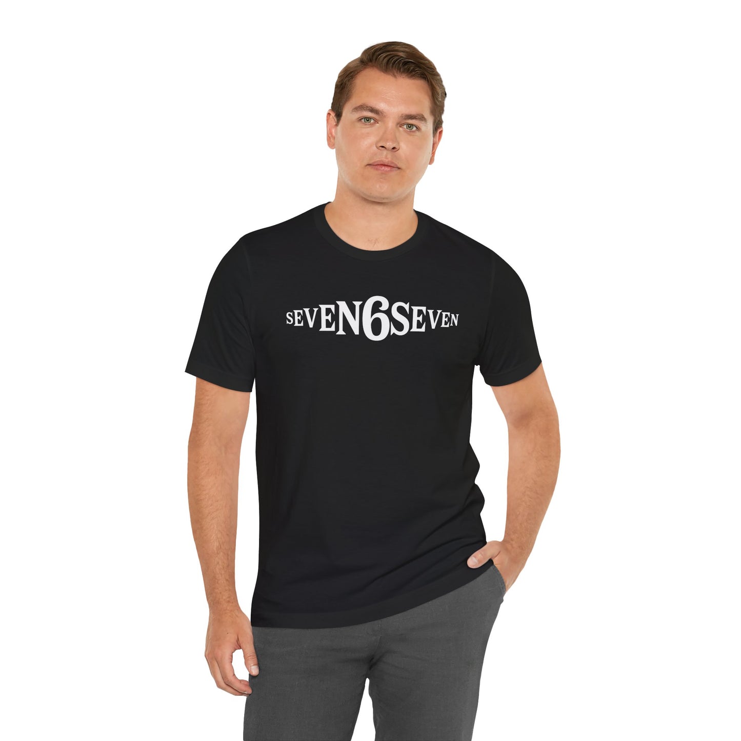 Unisex T-Shirt with White Logo