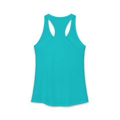 Women's Ideal Racerback Tank - White Logo