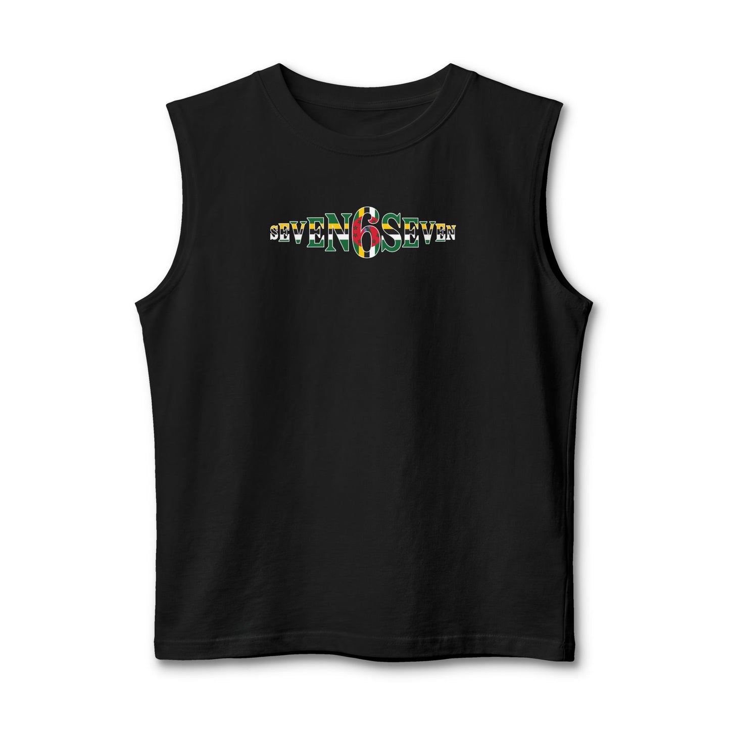 Unisex Jersey Muscle Tank- Flag Logo