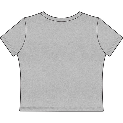 Cropped Tee with Madras Logo