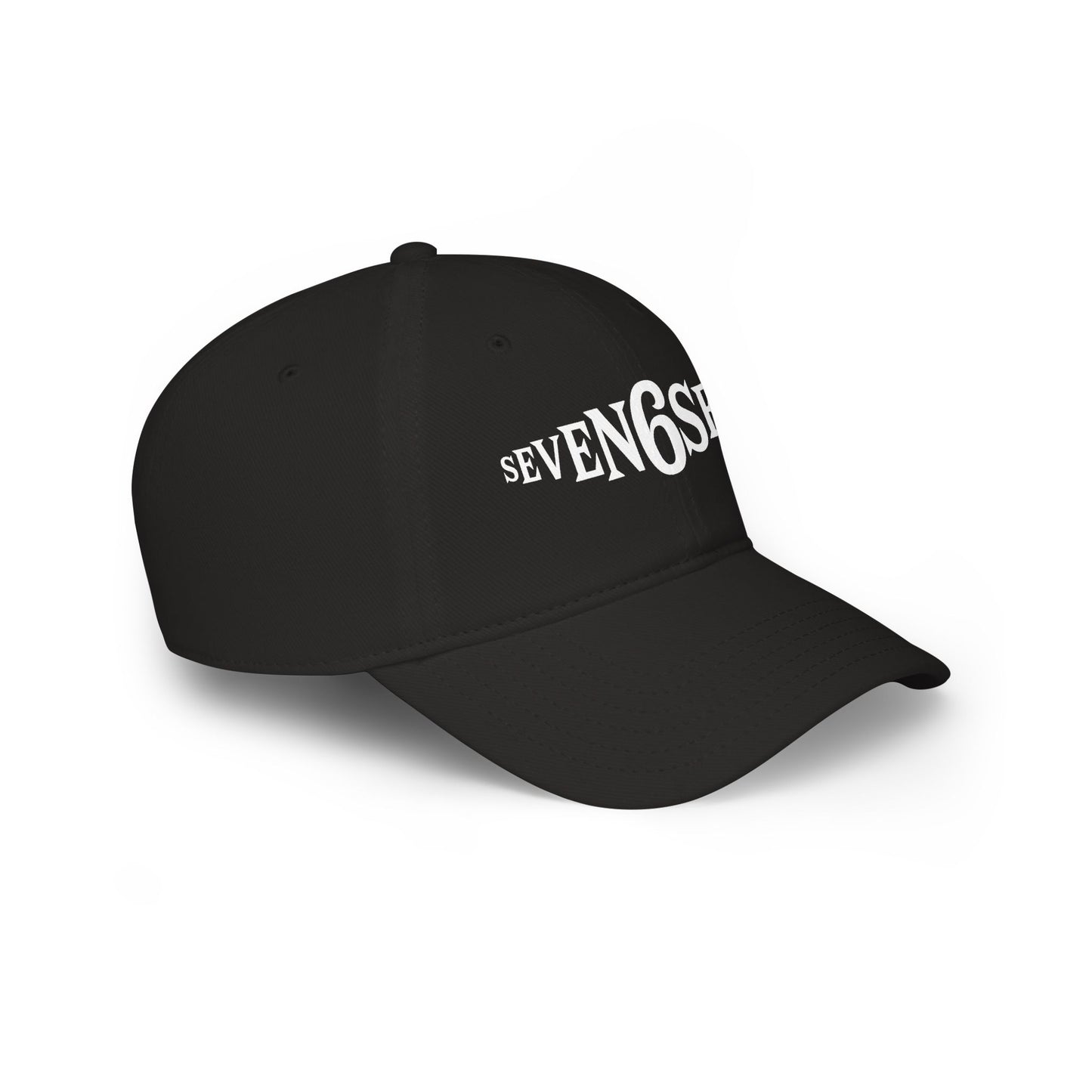 Low Profile Baseball Cap with White Logo