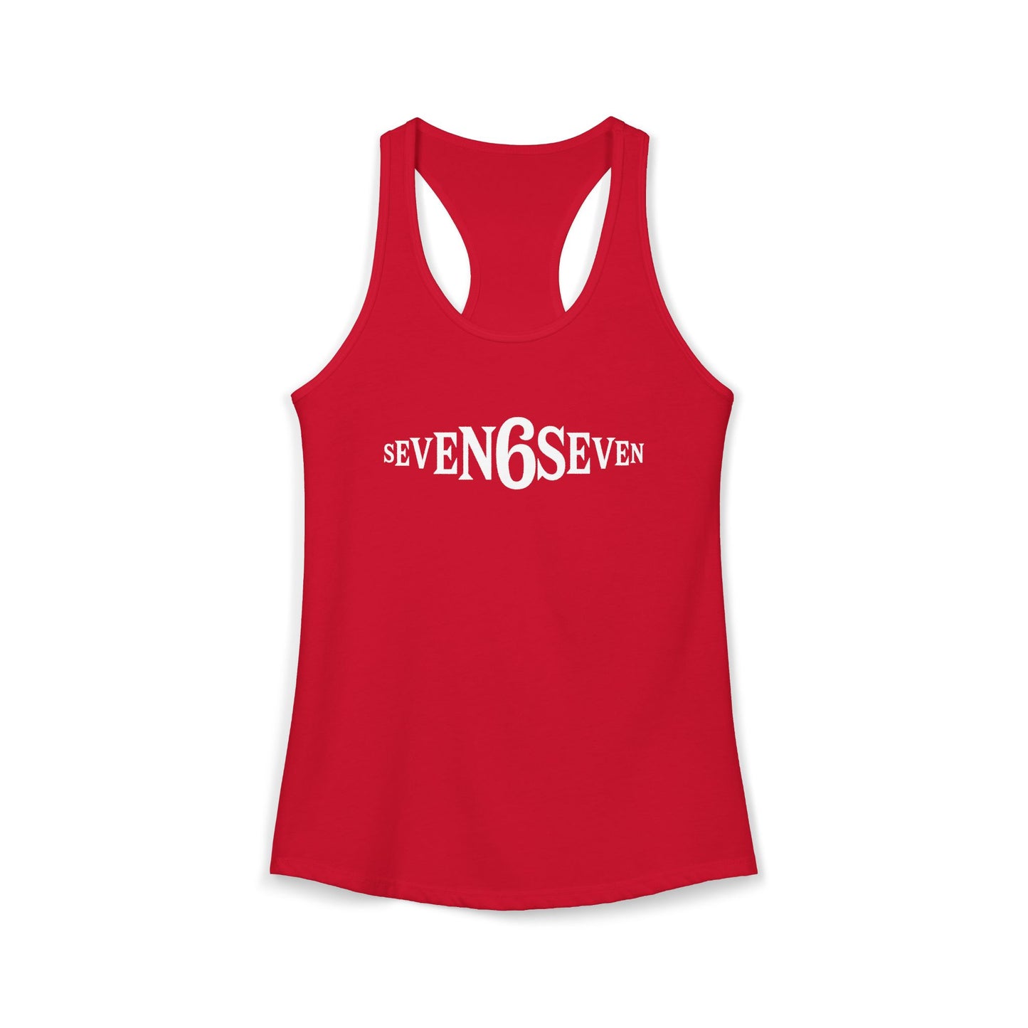 Women's Ideal Racerback Tank - White Logo