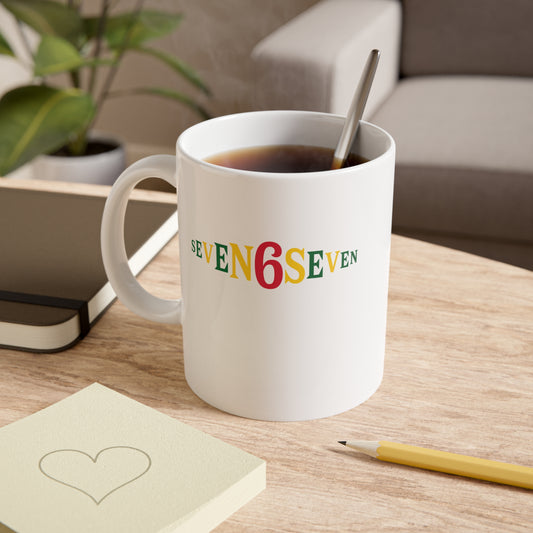 Ceramic Mug - White/Ice/Green/Gold