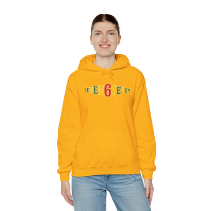 Unisex Heavy Blend™ Hooded Sweatshirt- Ice/Green/Gold Logo