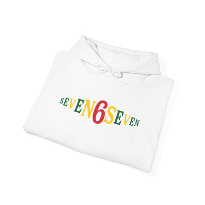 Unisex Heavy Blend™ Hooded Sweatshirt- Ice/Green/Gold Logo