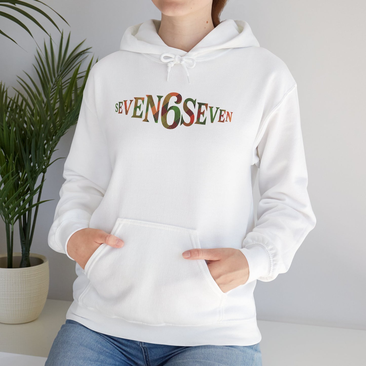 Midweight Cotton-Poly Soft Hoodie with Madras Logo