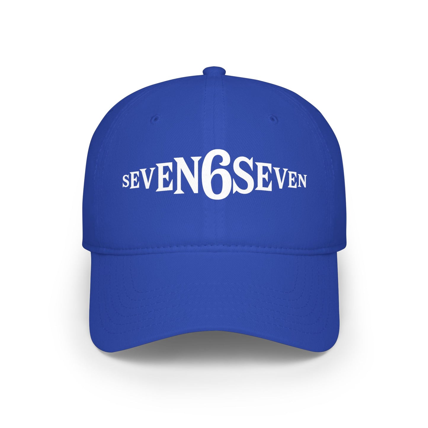Low Profile Baseball Cap with White Logo