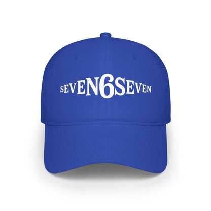 Low Profile Baseball Cap with White Logo