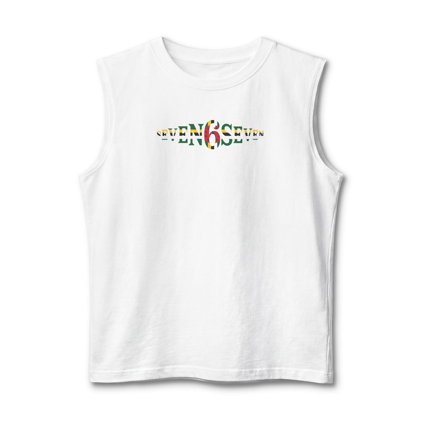 Unisex Jersey Muscle Tank- Flag Logo