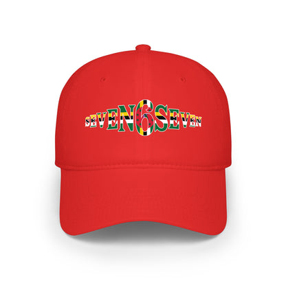 Low Profile Baseball Cap with Flag Logo