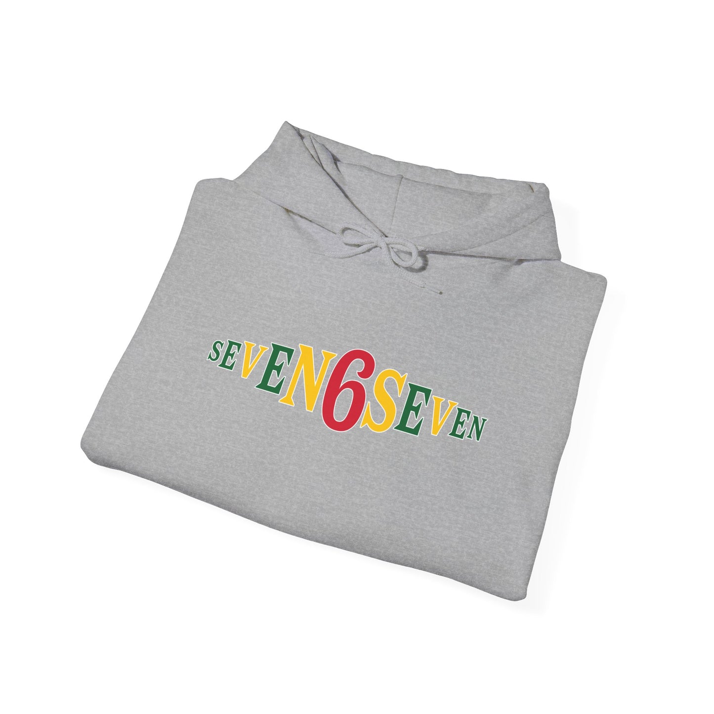 Unisex Heavy Blend™ Hooded Sweatshirt- Ice/Green/Gold Logo