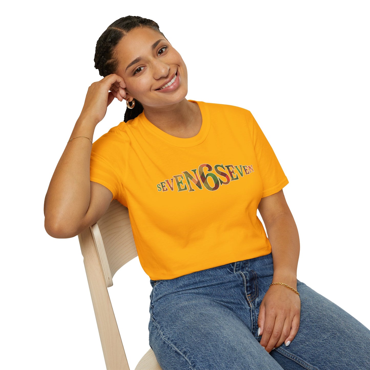 Plain T-Shirt with Madras Logo
