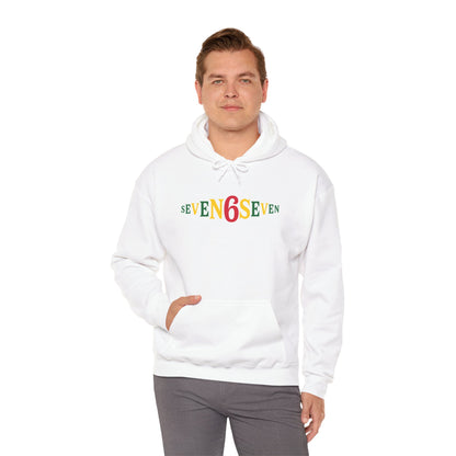 Unisex Heavy Blend™ Hooded Sweatshirt- Ice/Green/Gold Logo