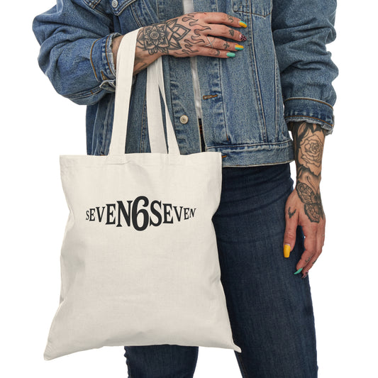 Seven6Seven Graphic Tote Bag — Black Logo