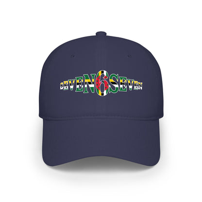 Low Profile Baseball Cap with Flag Logo