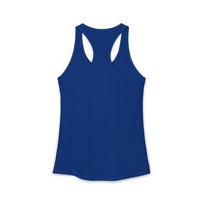Women's Ideal Racerback Tank - White Logo