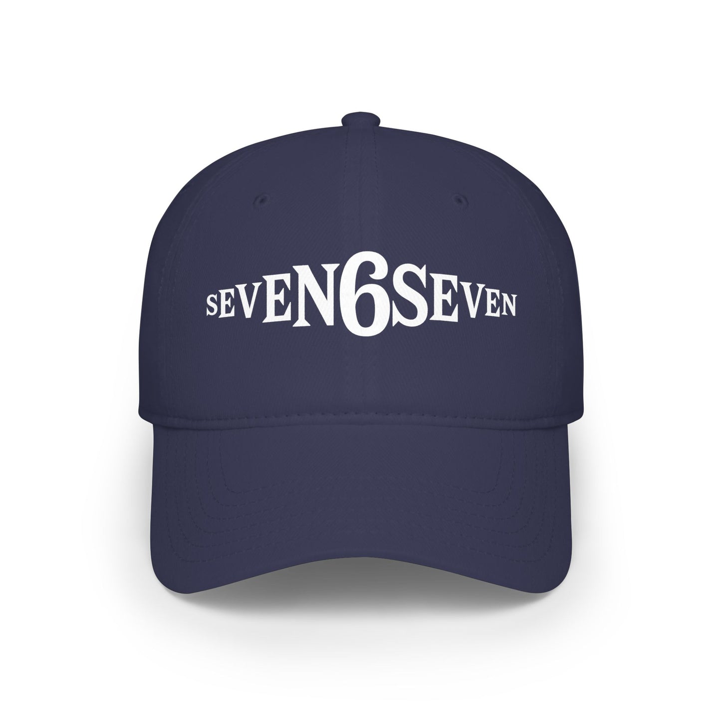 Low Profile Baseball Cap with White Logo