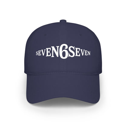 Low Profile Baseball Cap with White Logo