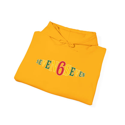 Unisex Heavy Blend™ Hooded Sweatshirt- Ice/Green/Gold Logo