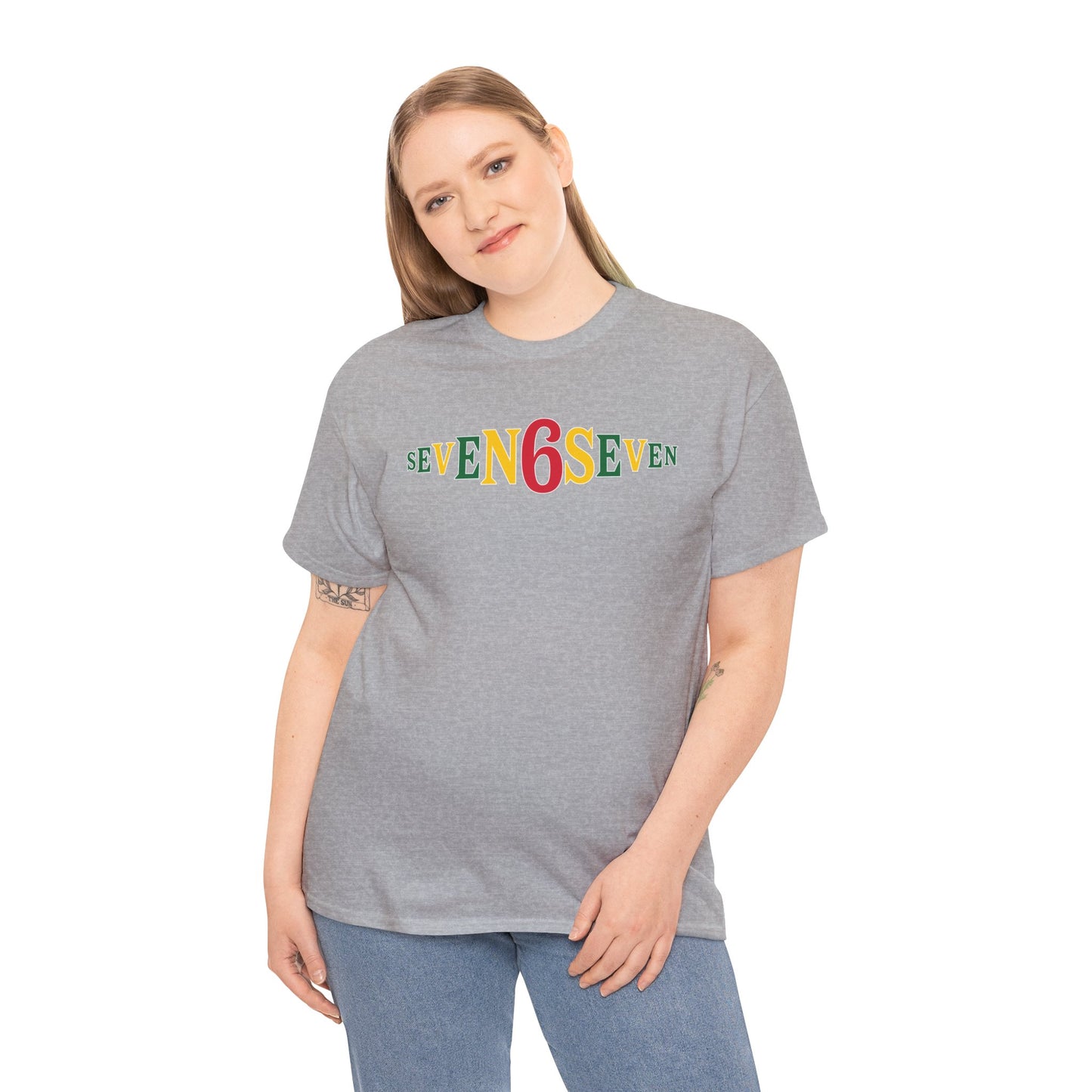 Plain T-Shirt - Ice/Green/Gold