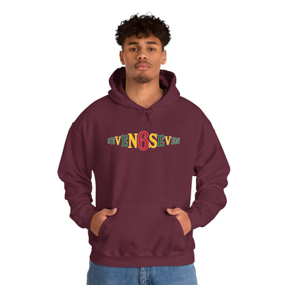 Unisex Heavy Blend™ Hooded Sweatshirt- Ice/Green/Gold Logo