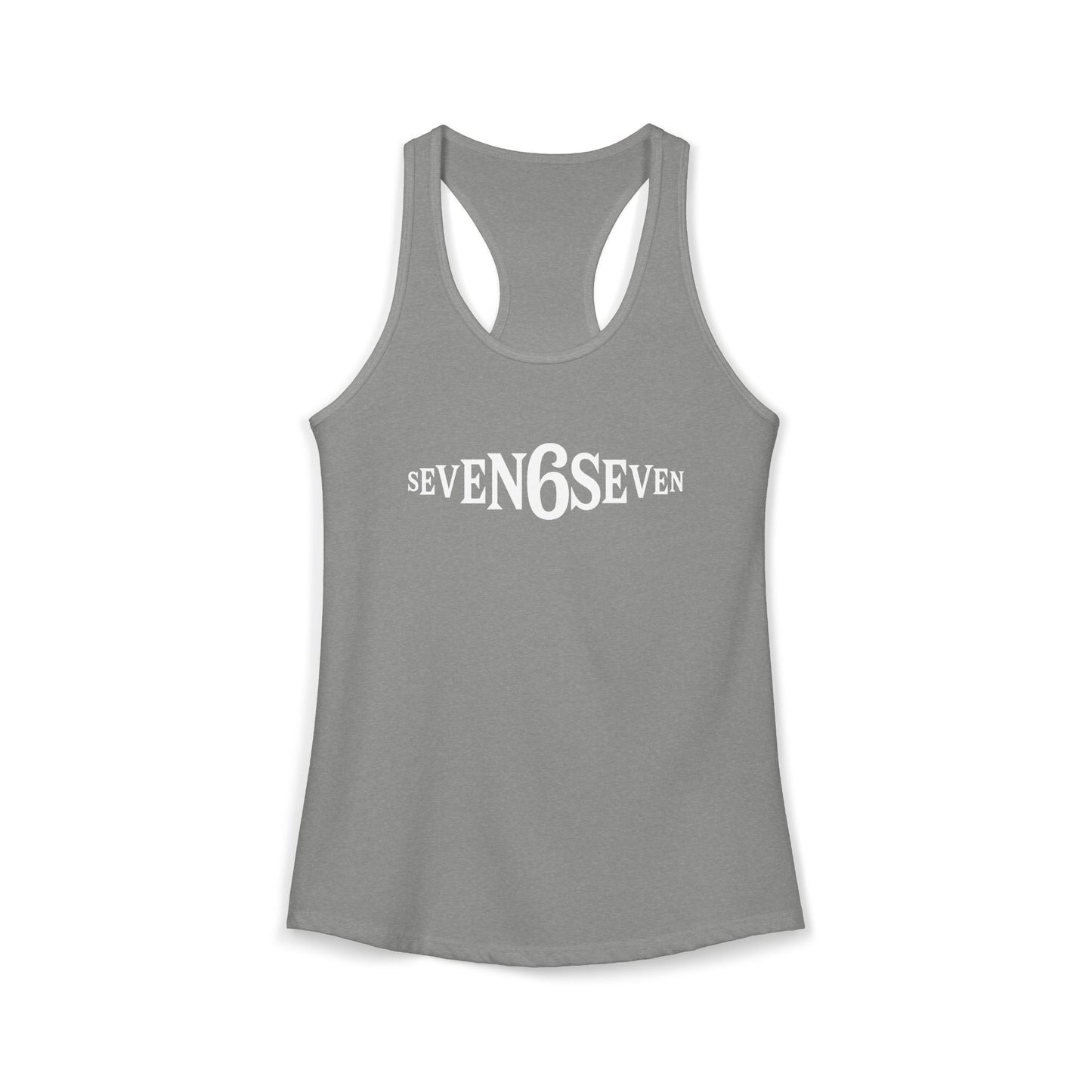 Women's Ideal Racerback Tank - White Logo