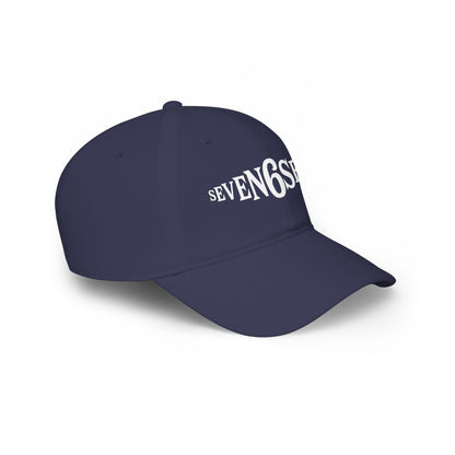 Low Profile Baseball Cap with White Logo