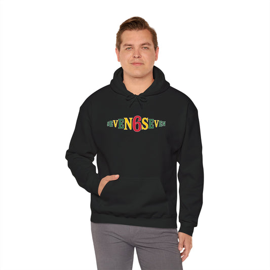 Unisex Heavy Blend™ Hooded Sweatshirt- Ice/Green/Gold Logo