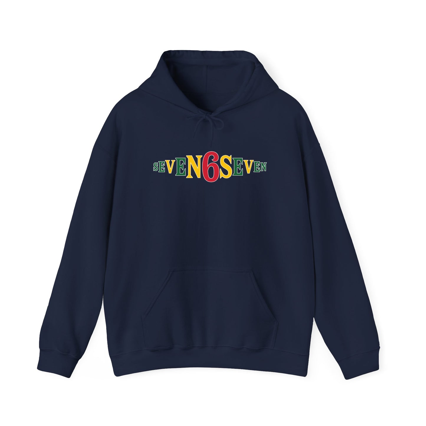 Unisex Heavy Blend™ Hooded Sweatshirt- Ice/Green/Gold Logo