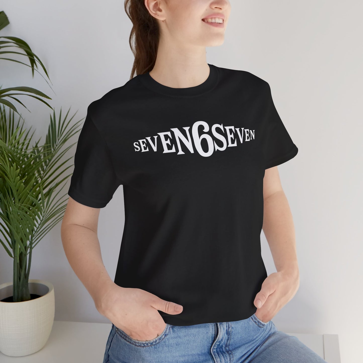 Unisex T-Shirt with White Logo