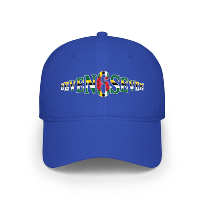 Low Profile Baseball Cap with Flag Logo