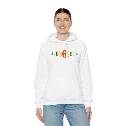Unisex Heavy Blend™ Hooded Sweatshirt- Ice/Green/Gold Logo