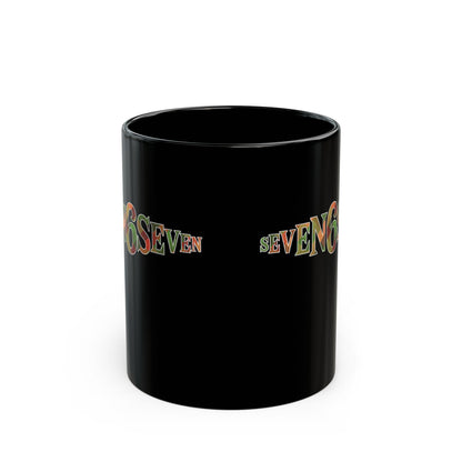 Ceramic Mug- Black/ Madras