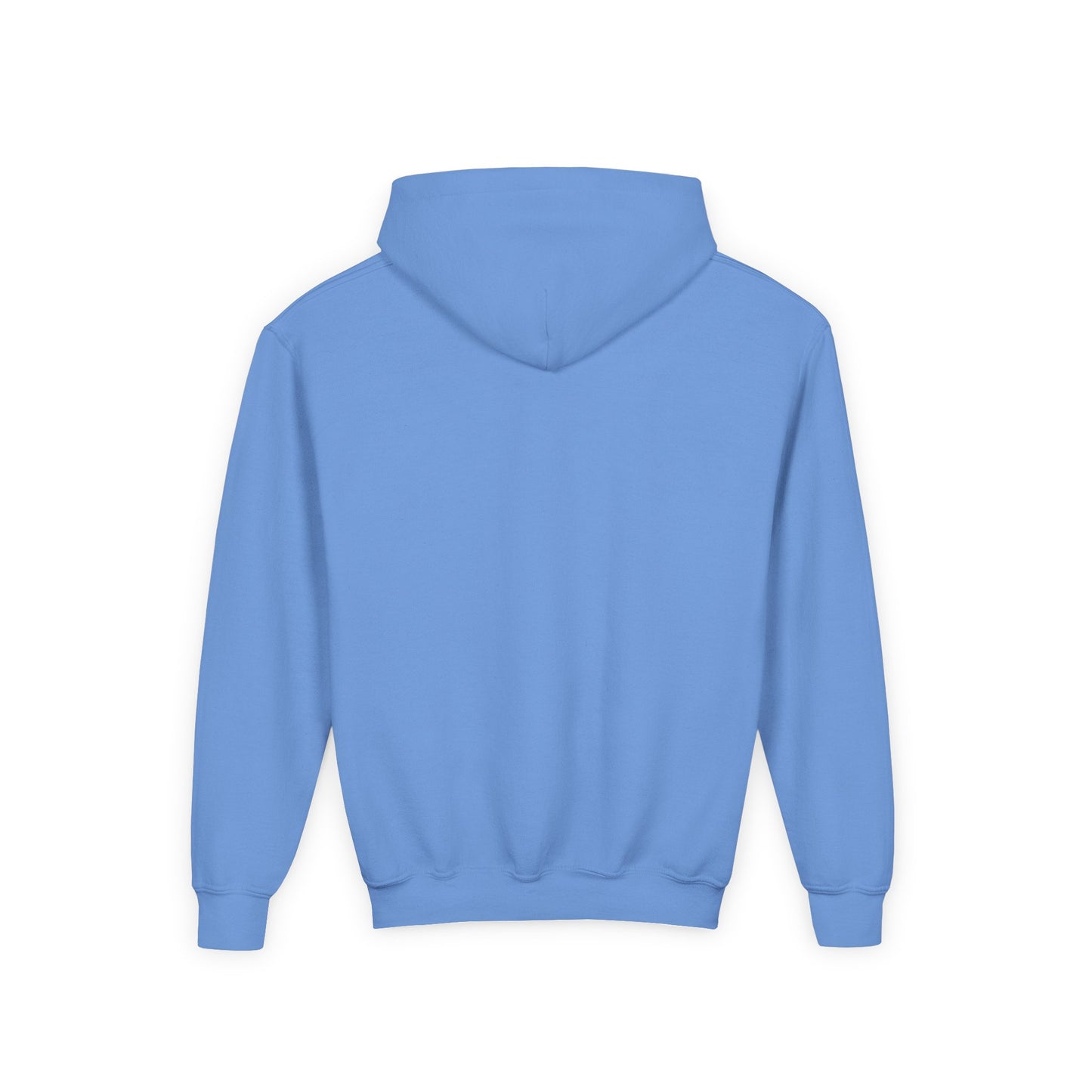Youth Heavy Blend Hooded Sweatshirt with Black Logo