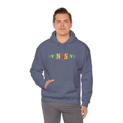 Unisex Heavy Blend™ Hooded Sweatshirt- Ice/Green/Gold Logo